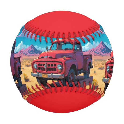 Klassischer amerikanischer Lieferwagen Baseball (Vorderseite)