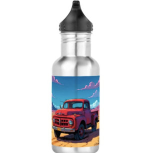 Klassischer amerikanischer Lieferwagen Edelstahlflasche