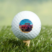 Klassischer amerikanischer Lieferwagen Golfball (Insitu T-Shirt)
