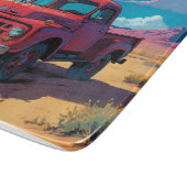 Klassischer amerikanischer Lieferwagen Schneidebrett (Ecke)