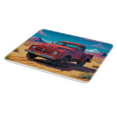 Klassischer amerikanischer Lieferwagen Schneidebrett (Ecke)