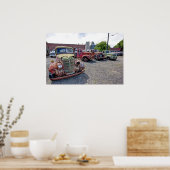 KLASSISCHER AMERIKANISCHER LKW-LINEUP 2 POSTER (Küche)