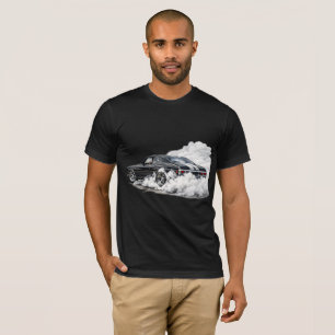 Klassischer amerikanischer Muscle-Car-Burnout-Graf T-Shirt