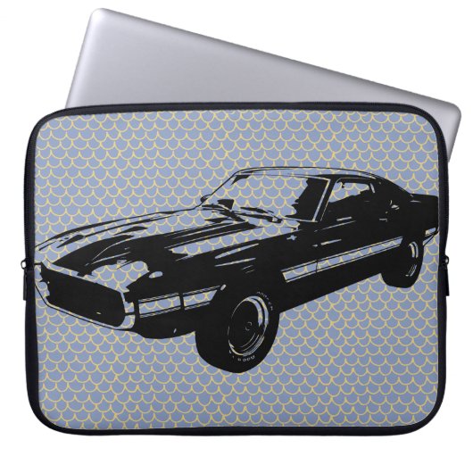 Klassischer amerikanischer Muskelkater Laptopschutzhülle (Vorderseite)