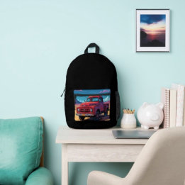 Klassischer amerikanischer Pickup Bedruckter Rucksack