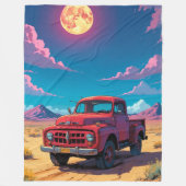 Klassischer amerikanischer Pickup-Fleece-Decke Fleecedecke (Vorderseite)