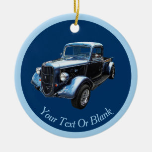 Klassischer amerikanischer Pickup von 1937 Keramik Ornament
