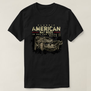 Klassischer amerikanischer Rattenrods Dark Apparel T-Shirt