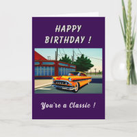 Klassischer amerikanischer Wagen in den 50er Jahre