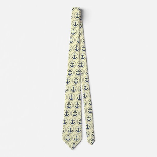 Klassischer Anker-gemustertes doppelseitiges Krawatte (Vorderseite)