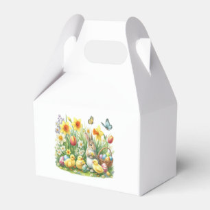 Klassischer/antiker Osterhase/Huhn Geschenkschachtel
