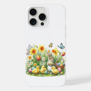 Klassischer/antiker Osterhase/Huhn iPhone 15 Pro Max Hülle