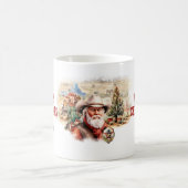 Klassischer Aquarell Western Santa Cowboy Kaffeetasse (Mittel)