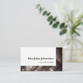 Klassischer Arbeitssucher aus Minimalistischem Sta Visitenkarte (Stehend Vorderseite)