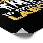 Klassischer Arbeitstag - Qualifizierte Arbeit ist Poster (Ecke)