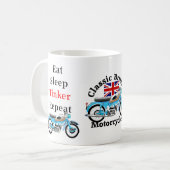 Klassischer Ariel Arrow Motorradbecher Kaffeetasse (Vorderseite Links)