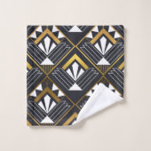 Klassischer Art Deco Badhandtuch Set (Waschlappen)