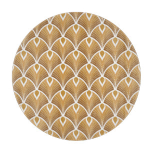 Klassischer Art Deco: geometrisches Muster. Schneidebrett