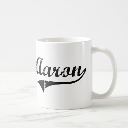 Klassischer Art-Name Aarons Kaffeetasse (Rechts)