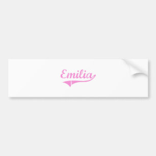 Klassischer Art-Name Emilia Autoaufkleber