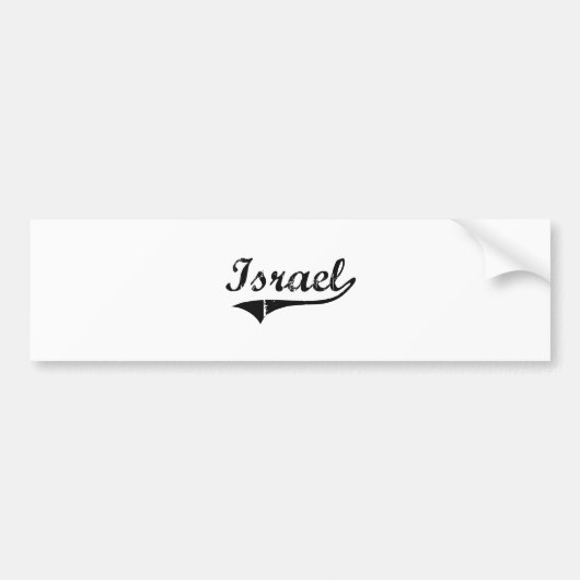 Klassischer Art-Name Israels Autoaufkleber (Vorne)