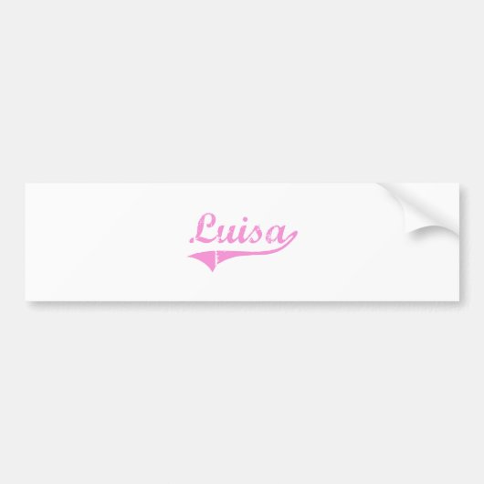 Klassischer Art-Name Luisa Autoaufkleber (Vorne)