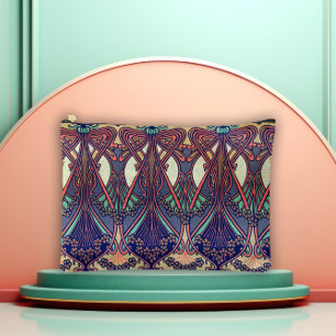 Klassischer Art Nouveau-Blumenstil Zubehörtasche