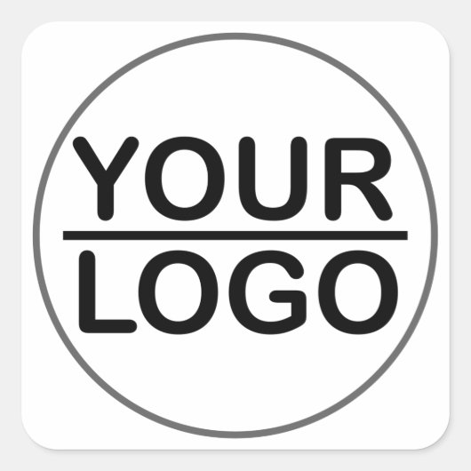 Klassischer Aufkleber für kundenspezifische Logos (Vorderseite)