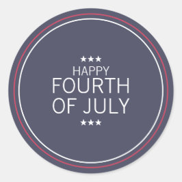 Klassischer Aufkleber zum 4. Juli Unabhängigkeitst