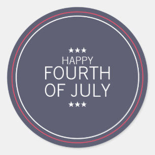 Klassischer Aufkleber zum 4. Juli Unabhängigkeitst