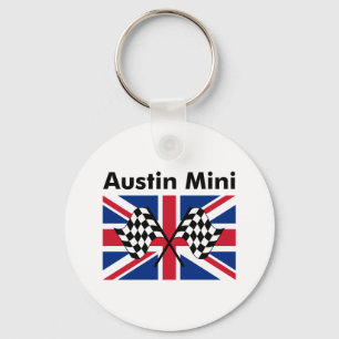 Klassischer Austin Mini Schlüsselanhänger