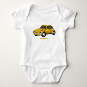 Klassischer Auto-Cartoon Baby Strampler
