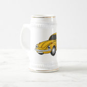 Klassischer Auto-Cartoon Bierglas (Vorderseite Links)