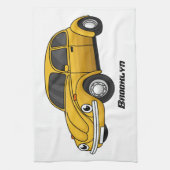 Klassischer Auto-Cartoon Geschirrtuch (Vertikal)