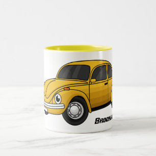 Klassischer Auto-Cartoon Zweifarbige Tasse