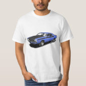 Klassischer Auto-T - Shirt des blauen (Vorderseite)