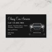 Klassischer Autoservice oder Uber-Fahrer Moderne Visitenkarte (Vorderseite)