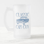 Klassischer Autotyp Mattglas Bierglas (Links)
