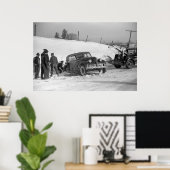 Klassischer Autounfall, 1940 Poster (Heimbüro)