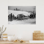 Klassischer Autounfall, 1940 Poster (Küche)