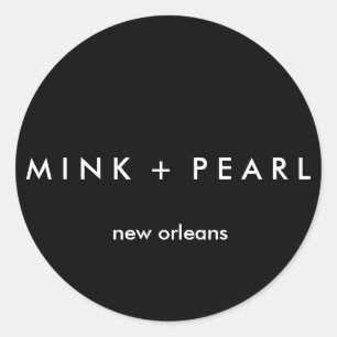 Klassischer B&W-Aufkleber Runder Aufkleber