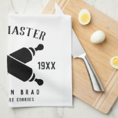 Klassischer Bake Master Muttertag individuell schw Geschirrtuch (Viertel Falte)