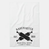 Klassischer Bake Master Muttertag individuell schw Geschirrtuch (Vertikal)