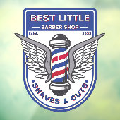 Klassischer Barbershop-Klassiker anpassen Fensteraufkleber (Blatt 3)