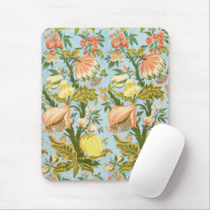 Klassischer Barock-Blumen-Frucht-Damaskus-Stoff Mousepad