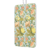 Klassischer Barock Blumen Frucht Damast Stoff Autolufterfrischer (Links)