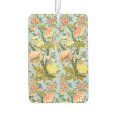 Klassischer Barock Blumen Frucht Damast Stoff Autolufterfrischer (Rückseite)