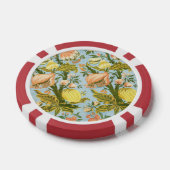 Klassischer Barock Blumen Frucht Damast Stoff Pokerchips (Einzeln)