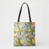Klassischer Barock Blumen Frucht Damast Stoff Tasche (Vorderseite)