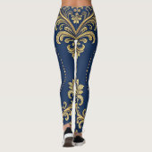 Klassischer Barock-Ornamentgold Leggings (Rückseite)